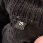 7 For All Mankind black ultra high rise slim kick corduroy jeans size 28 Photo 5