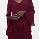 ZARA  BLOGGER FAVE contrasting pleated blouse Photo 4