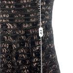 Alfani  lace cap sleeve fully lined fit & flare dress size 10 black and nude Photo 4