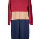 J. Peterman ColorBlock Wool Blend Sweater Dress size XS Photo 0