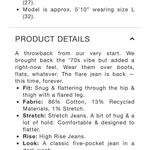 Gap  70’s high rise flare dark wash jeans 29r Photo 12