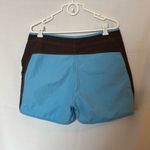 Royal Robbins  Radeau Azure Blue Brown Color Block Shorts Quick-Drying 16 NWT Photo 1