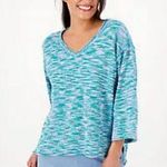 Jason Wu J  Space Dye V-Neck Sweater Size M Photo 0