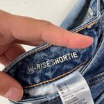 American Eagle  Woman's Sz 4 Hi-Rise Shortie Distressed Denim‎ Cut Off Shorts Photo 3
