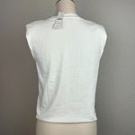 J.Crew Women's Structure Mariner Muscle Tee White Top Shirt BY399 Photo 2