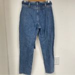 Abercrombie & Fitch  Mom Jean High Rise Button Fly Jeans Womens 27 Belted Blue Photo 5