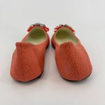 Francesca's CG Shoes Womens Size 9 Coral Jeweled Slip On Ballet Flats Prew Snake Pink Photo 7