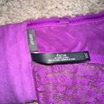 Aerie  Strapless Bra Purple Lace Trim‎ Lined 32C Photo 3