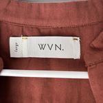 WVN Dress Womens Size Large V Neck Red Long Sleeve Above Knee Casual Spring Photo 1