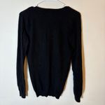 Magaschoni  Cashmere Black‎ V-Neck Sweater Size Small Photo 4