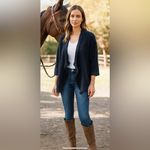 Vintage Houndstooth 100% Collegiate Style Wool Skirt Large Black White Photo 9