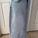 DKNY Jeans Denim High Rise Maxi Skirt in Skyline Photo 6