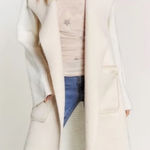 Davi & Dani  Faux Fur/Sweater & Shearling Duster Coat Photo 0