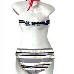 Old Navy Stars Stripes Bikini Set Junior Medium Red White Blue Summer Re… Photo 1
