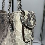 Michael Kors Chain Python Leather JET SET Tote Hobo Convertible Shoulder Bag WIT Photo 5