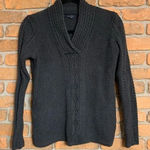 Nautica  Sweater Womens Medium Gray Cable Knit‎ V-Neck Cotton Pullover Jumper Photo 0