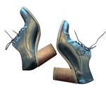 Lucky Brand  Black Leather Maisie Oxford Heeled Shoes Pumps Women’s Size 8.5 Photo 4