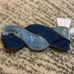 Area Bandeau Neckline Denim Crop Top size US 8 Photo 2