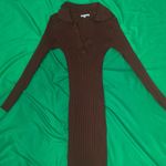 Tularosa  by Aritzia Chocolate Long Sleeve Knit Dress size Small Photo 3