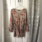 Anthropologie sanctuary Floral Print paisley boho Women romper sz L pockets belt Photo 1