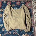 Alo Yoga  Tan Long Sleeve Crop Top Photo 2