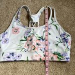 DKNY White Floral Sports Bra Size Medium Photo 7