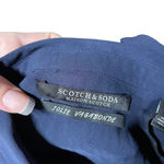 Scotch & Soda  Jolie Vagabonde‎ Navy Blue Button Down Blouse Shirt Size Small Photo 6