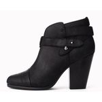 Rag and Bone Harrow Leather Booties In Continuous Black Size 38.5 US 8.5 Photo 0