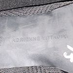 Adrienne Vittadini   Wo size 9.5 Black Textured STRETCH CLOTH Mules silver accent Photo 2