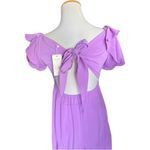 NWT Womens New Fashion Lilac Stunning Tiered Tie Back Midi Dress Photo 3