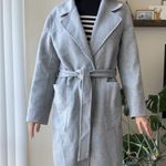 Reiss  Millie Wool Blend Longline Overcoat, Grey, Size 6 Photo 13