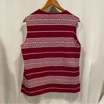 Super 70’s vintage oversized burgundy sweater open vest groovy ugly contest 🏆 Red Size L Photo 2