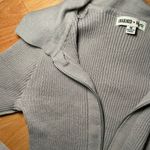 Gray Cropped Long Sleeve Size M Photo 2