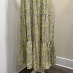 J.Crew  Factory Yellow Floral Puff Sleeve Tiered Midi Dress Preppy French Country Photo 8