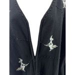 Vintage Storybook Knits Black Silver Witch Embroidered Beaded Cardigan Womens 1X Photo 2