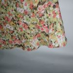 Bethany L All Over Floral Orange Feminine Top Size L Photo 5