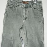 Judy Blue  Cropped Straight Jeans Raw Hem Sage Green 16W Stretch Earthy Boho Photo 2