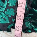 INA  Womens Velvet Bow Tie Long Sleeve Mini Dress Black Green‎ Size Medium NWOT Photo 11