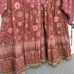 Spell and the Gypsy Utopia Tunic Mini Dress in Berry Size L Pink Size L Photo 6