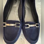 Coach and Four Blue Suede Loafers Size 9 Photo 6