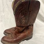 Double H Womens 8 1/2 Western Boots Made In Mexico Brown Size 8.5 Photo 2