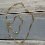 Trifari Crown  Fabulous Longer Length Necklace Gold Tone Link Chain Photo 7
