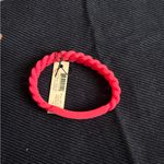 Marc by Marc Jacobs  Bright Pink silicone Braided Bracelet Photo 3
