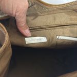 Kate Landry Cream Leather Shoulder Bag with Studded Straps made in Italy Photo 8