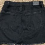 American Eagle  woman size 6 black distressed jean skirt Photo 6