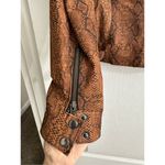 What Goes Around Comes Around NWT  Leather Brown Snake Print Racer Size M WGACA B Photo 12