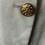 Oleg Cassini Vintage Y2K academia jacket grey gold button with pockets size 12 Photo 2