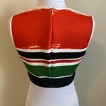 Clover Canyon  Striped Neoprene Crop Top Photo 2