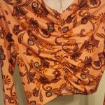 ALC Frank A.L.C. Ansel Rash Guard Top Pink Floral Long Sleeve Size L Photo 4