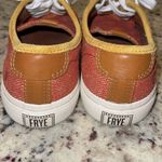 Frye  Gia Canvas Leather Low Lace‎ Up Sneakers Rust Terracotta Women’s Size 6 Photo 6